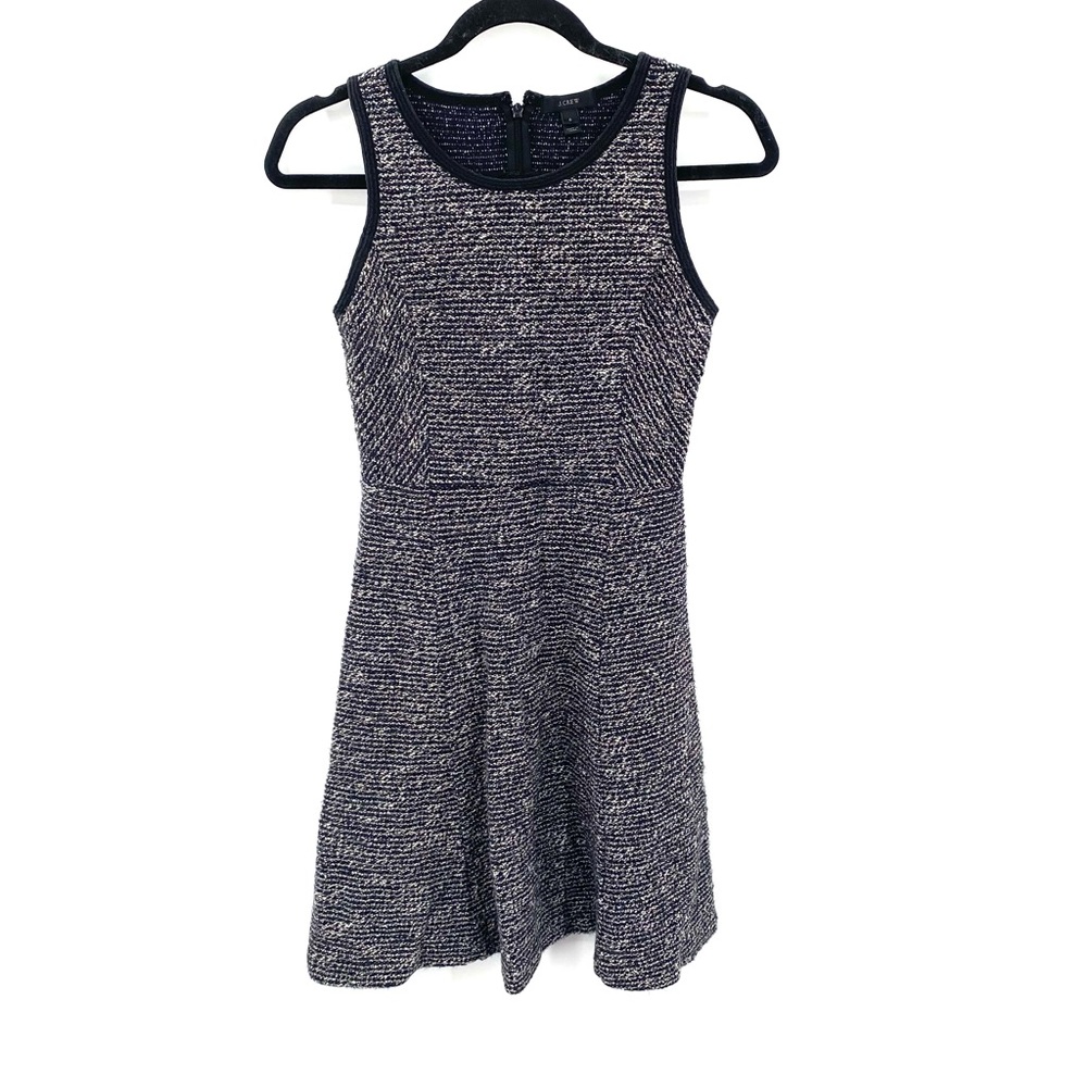 J. Crew black label wool blend tweed mini dress
